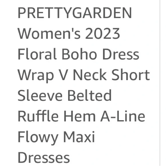 NWT PrettyGarden XXL flowy &flattering blue dress Wrap Vneck ruffle sleeve - Picture 6 of 10